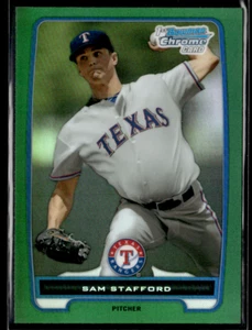 2012 Bowman Chrome Green Refractor - Prospects #BCP115 Sam Stafford (RC) - Picture 1 of 2