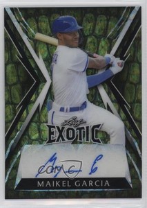 2023 Leaf Exotic Alligator Kaleidoscope /5 Maikel Garcia #BA-MG1 Rookie Auto RC