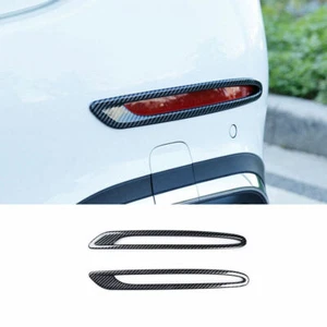 ABS Carbon Fiber Exterior Rear Fog Light Frame Trim For Benz C-Class 2022-2023 - Picture 1 of 10