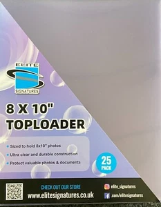 Protectores de autógrafos para fotos e impresiones de 8x10" TOPLOADERS - Vendedor del Reino Unido - Imagen 1 de 1