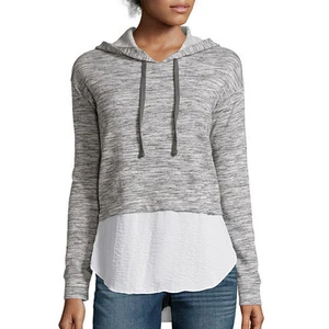 a.n.a Long-Sleeve Layered-Look Hoodie Sweatshirt Size XS New Msrp $36.00 - Picture 1 of 1