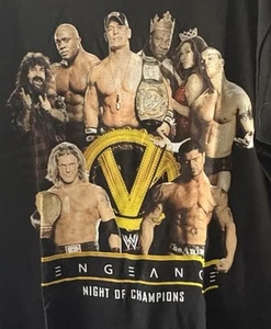 WWE Vengeance Night of Champions Event Shirt PPV Double Sided Shirt M VTG 2007 - Picture 1 of 5