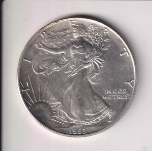 1993 AMERICAN SILVER EAGLE $1 DOLLAR 1 OZ .999 SILVER COIN UNITED STATE MINT - Picture 1 of 2