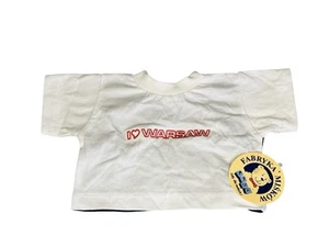 Polish teddy bear factory I love Warsaw build a Bear workshop T-shirt - Picture 1 of 4