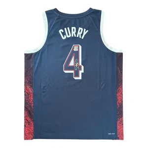 Stephen Curry Signed Team USA 2024 Olympic Nike Swingman Jersey Beckett BAS - Picture 1 of 5