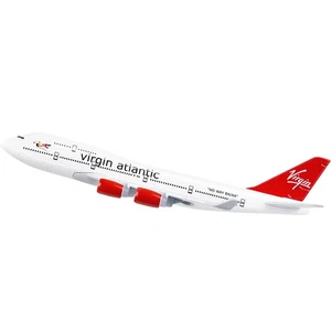 1/400 16cm Virgin Atlantic B747 Airplane Model Alloy Diecast Aircraft Display K - Imagen 1 de 8