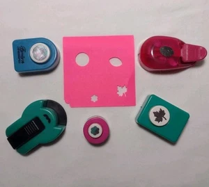 Mini Punzoni di Carta Lotto di 5 Foglie Cerchio Fiore Angolo 1/4" - 5/8" - Foto 1 di 2