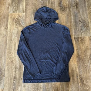 Public Rec Hoodie Herren mittelblau leicht Stretch Langarm Pima Baumwolle - Bild 1 von 10