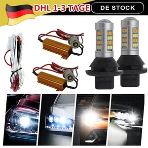 2 Stück Auto LED Tagfahrlicht Blinker Tagfahrleuchten DRL Scheinwerfer Universal - Bild 1 von 16