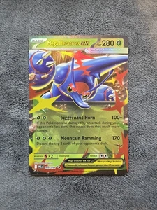 Mega Heracross ex 004/094 Doble Raro ME02: Llamas Fantasmales Pokémon Juego de Cartas Coleccionables Casi Nuevo  - Imagen 1 de 2