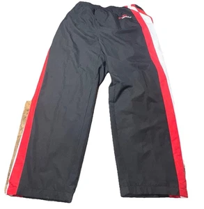 Fubu Sport Mesh Lined Athletic Pants Size XL Stretch Size 32x32🔥Black Red White - Picture 1 of 10