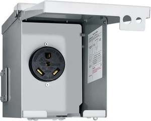 30 Amp 125 Volt RV Power Outlet Box, NEMA TT-30R Receptacle, 30 AMP - Foto 1 di 7
