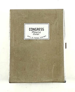 Baraja doble de cartas del Congreso Schlumberger de colección con estampillas al óleo - NUEVA - Imagen 1 de 4