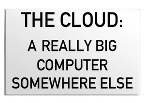 Cloud Realy Big Computer Programmierer Programmiersprache Retro Kühlschrankmagnet - Bild 1 von 7