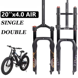 20inch 4.0 Snow MTB Suspension Air Fork Single/Double Shoulder 140/180mm Travel - Picture 1 of 26