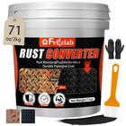 2-in-1 Rust Converter & Metal Primer, 71oz Black Rust Paint Inhibitor for Metal,