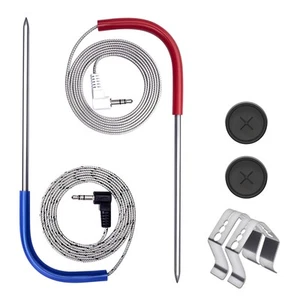 2-Pack Meat Probe for Traeger Pellet Grill Temperature Probes Replacement Par... - Picture 1 of 5