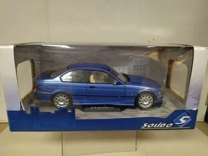 BMW E36 M3 1990 COUPE BLUE ESTORIL 1:18 SOLIDO S1803901 SD - Imagen 1 de 3