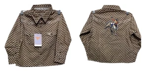 Camisa Vaquera Hardware Niño Pequeño 2T Marrón Perla Occidental Snap Rodeo 725477-660-T - Imagen 1 de 10