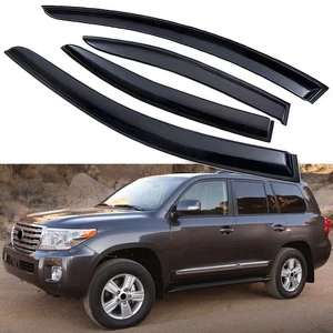 Window Deflectors Rain Visors Sun Shield Guards for Toyota Land Cruise 2008-2021 - Picture 1 of 8
