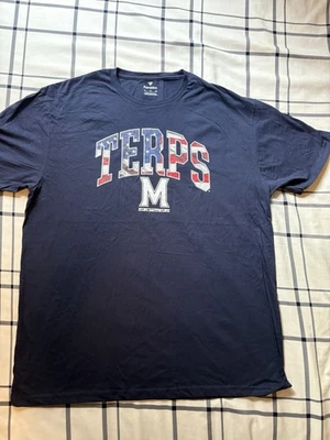 Maryland Terrapins Banner Arch T-Shirt - Navy-size extra large - Image 1 of 4