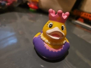 Rubber Duck Queen Purple w/ Tiara Decor Car Home Office Cute Ducky - Picture 1 of 3