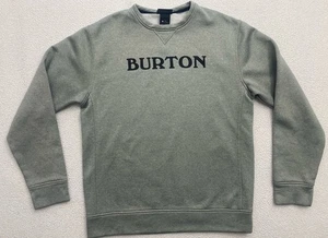 burton snowboard Oak Crew Sweatshirt Mens Medium Thumb Loops B14 - Picture 1 of 7
