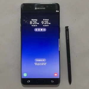 Original Used Phone For Samsung Galaxy Fe SM-N935S Korean Version Unlocked Black - Picture 1 of 18