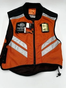Icon Motorsports Vest Mens RegulaSize Orange Reflective Mil-Spec Mesh Zip Up New - Picture 1 of 15