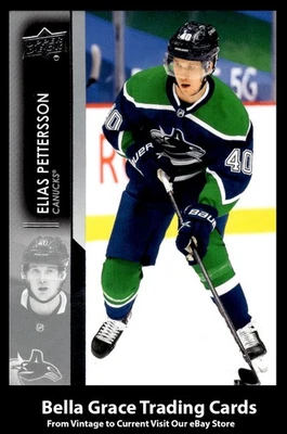 2021-22 Upper Deck Elias Pettersson #179 Vancouver Canucks NHL Hockey - Image 1 of 2