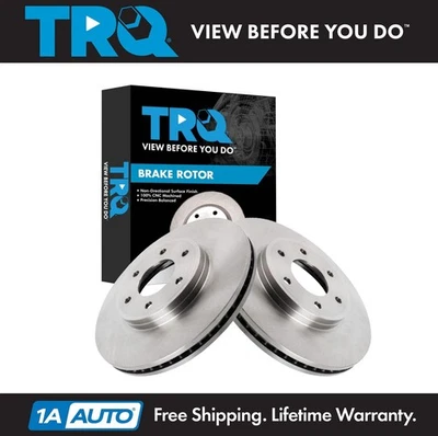TRQ Front Brake Rotors Set For 06-09 Chevrolet Trailblazer 08-09 Saab 9-7x - Изображение 1 из 4