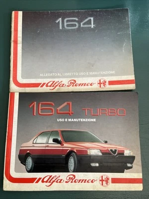 Uso E Manutenzione 164 Turbo + Allegato Vintage 1988 - Immagine 1 di 4