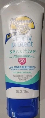 Banana Boat Sensitive Skin SPF 50+ Sunscreen 6 oz - Image 1 of 3