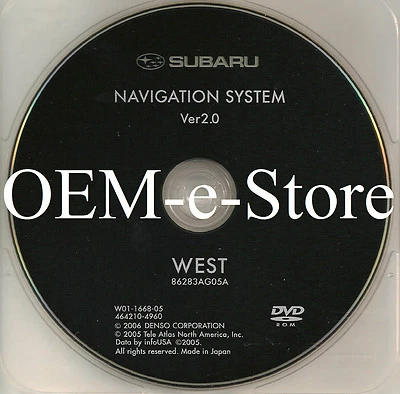 2006 2007 2008 2009 Subaru Tribeca B9 Outback Legacy GPS Navigation DVD West Map - Image 1 of 3