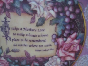 Collectible PLATE Remembrance A Mother's Love The Bradford Exchange certified EC - Picture 1 of 5