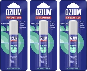 3x Packs Ozium Air Sanitizer & Odor Eliminator - 0.8oz Each - Picture 1 of 4