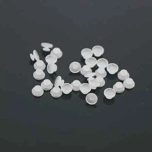 10Pcs/Pack Dental Orthodontic Ceramic Lingual Button Bondable Round Base Clear - Picture 1 of 7