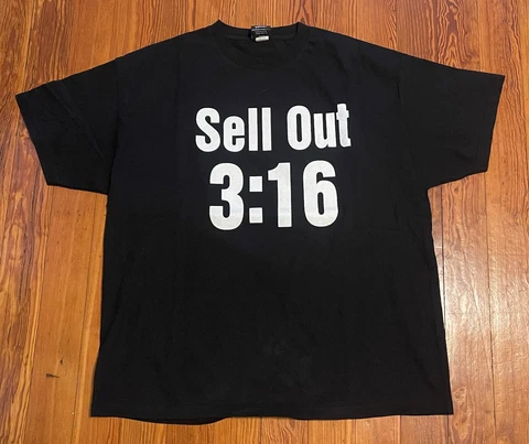 VINTAGE WWF Stone Cold Steve Austin Sellout 3:16 Men’s 2XL T-Shirt Cover