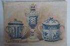 Old Pottery Series Vintage 1915 Wwi Era R.J. Lea Silk Trade Card Lambeth Delft