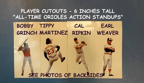 All-Time Orioles Action Stand Ups / Martinez / Grinch / Ripken / Weaver   Crown Cover