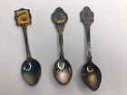 Set Of 3 Disney Vintage Metal Silver Plated Spoons Donald Duck 45 Years Euro Dis