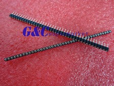 50PCS NEW Single Row 40Pin 2.54mm Round Female Pin Header gold plated machined H