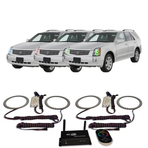 RGB Multi Color WIFI Headlight Halo kit for Cadillac SRX 04-09 - Foto 1 di 11