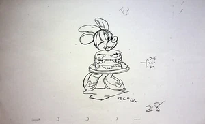 Mickey's Birthday Party 1942 Producción MINNIE MOUSE Estudio Copia Diseño Página #GB - Imagen 1 de 2