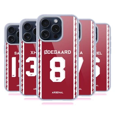 OFFICIAL ARSENAL FC 2022/23 PLAYERS HOME KIT GEL CASE FOR APPLE iPHONE PHONES - Image 1 of 4