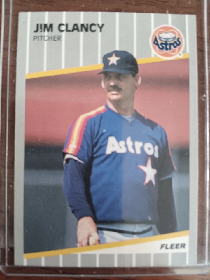 JIM CLANCY ASTROS 1989 FLEER UPDATE BASEBALL CARD #U-88 - Image 1 of 1