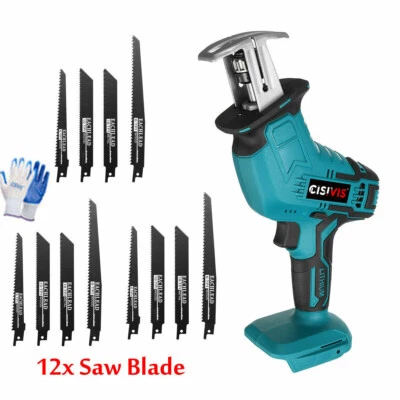 CISIVIS For 18V Makita Akku Elektrische Reciprosäge Säbelsäge +Sägeblätter Ohne Batterie
