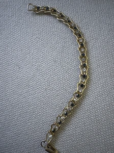 VTG blue and white glass tennis bracelet. - Picture 1 of 4