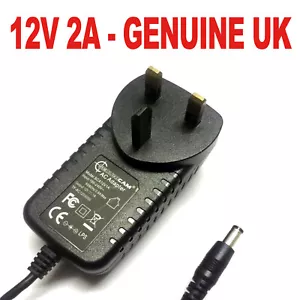 ADAPTADOR FUENTE DE ALIMENTACIÓN 12V UK AC/DC PARA CÁMARA PRO SWANN-842 DVR8-4100TM CS1202000 - Imagen 1 de 4