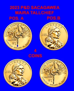 P&D $1 punto de venta Sacagawea 2023. Monedas Maira Tallchief A & POS.B (4) PREVENTA 6 de febrero - Imagen 1 de 3